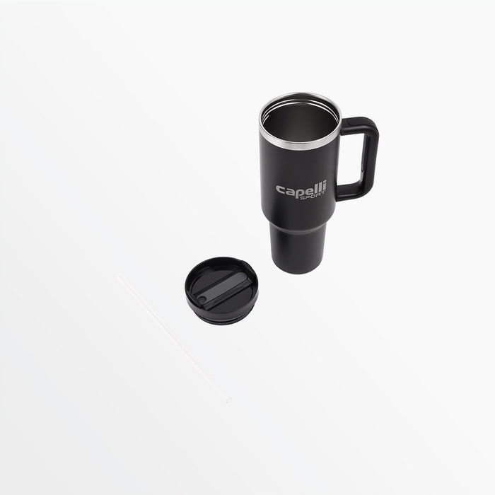 Capelli 30 OZ INSULATED TRAVEL CUP WITH HANDLE Black