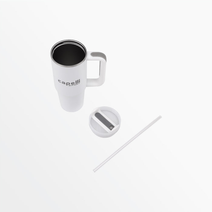 Capelli 30 OZ INSULATED TRAVEL CUP WITH HANDLE White