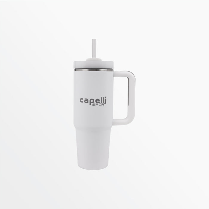 capelli 30 OZ INSULATED TRAVEL CUP WITH HANDLE White