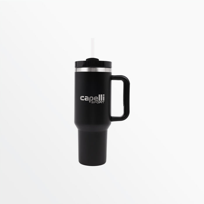 capelli 40 OZ INSULATED TRAVEL CUP WITH HANDLE Black