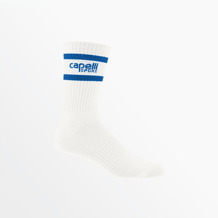 Capelli ADULT CS BASICS TUBE CREW SOCK Off White Royal Blue