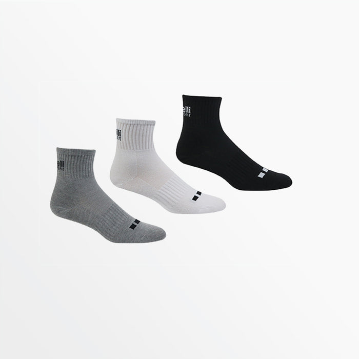 capelli BASICS CS-COOL LIGHTWEIGHT QUARTER TOP SOCKS Grey Combo