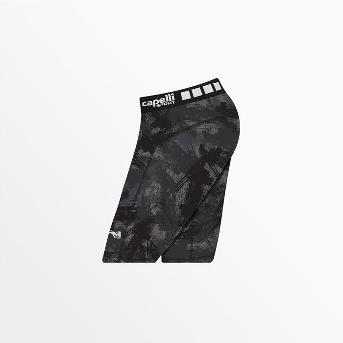 Capelli GIRL'S 3/4 CAMO STROKES BIKER SHORTS Black