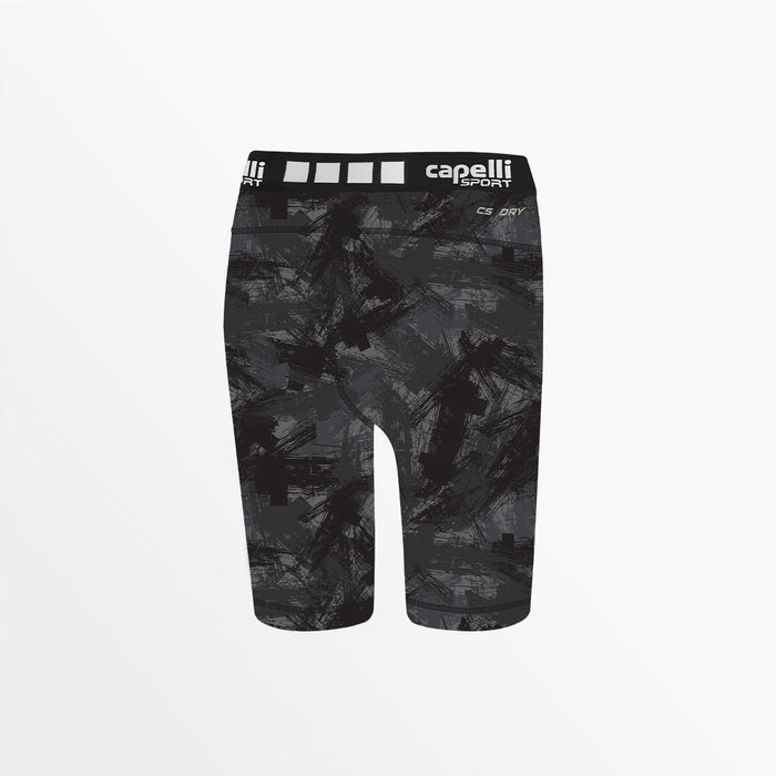 Capelli GIRL'S 3/4 CAMO STROKES BIKER SHORTS Black