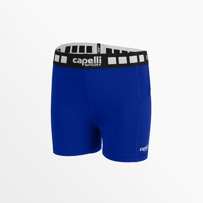capelli GIRL'S 4" PERFORMANCE SHORTS Royal Blue