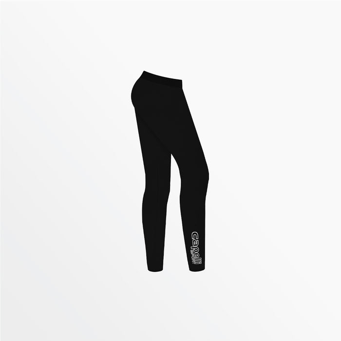 Capelli GIRL'S MID RISE LOGO COTTON LEGGINGS Black