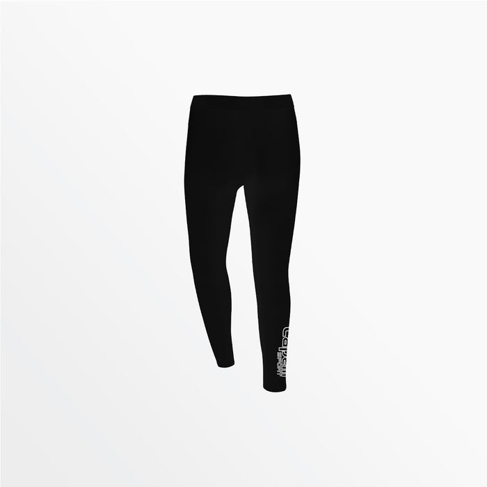 Capelli GIRL'S MID RISE LOGO COTTON LEGGINGS Black