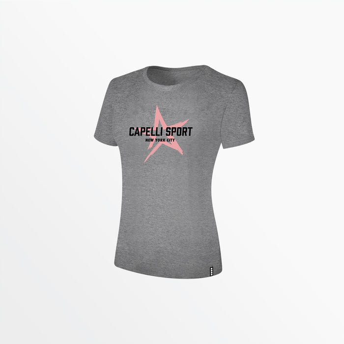 capelli GIRL'S STRIKE STAR TEE Light Heather Grey