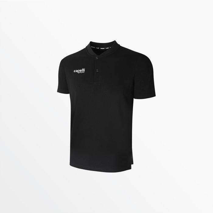 capelli MEN'S BASICS COTTON HENLEY Black