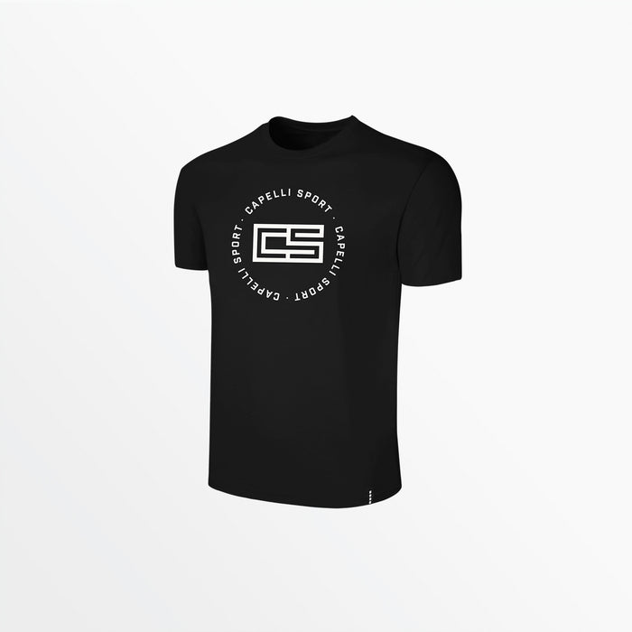 capelli MEN'S CIRCLE MONOGRAM TEE Black