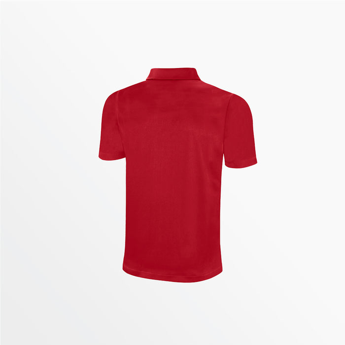 Capelli MEN'S CLASSIC SMALL STRIPE POLY POLO Red