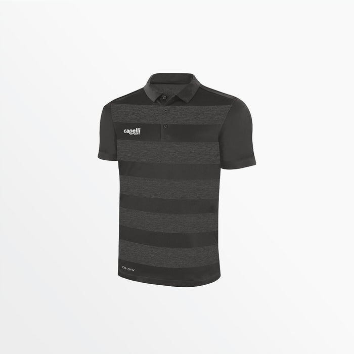 Capelli MEN'S CLASSIC STRIPE POLY POLO