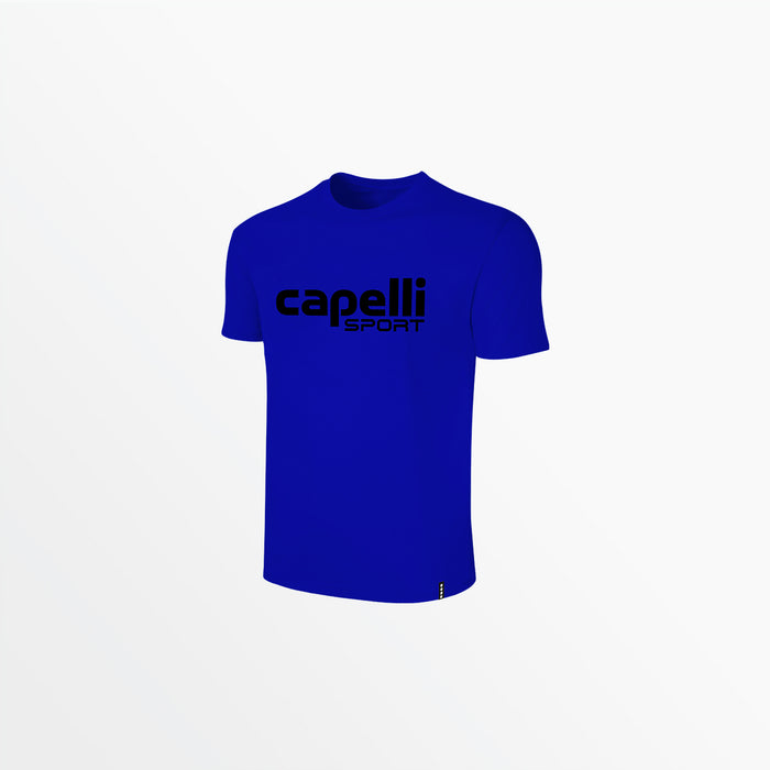 capelli MEN'S LOGO CREW NECK TEE Royal Blue Black