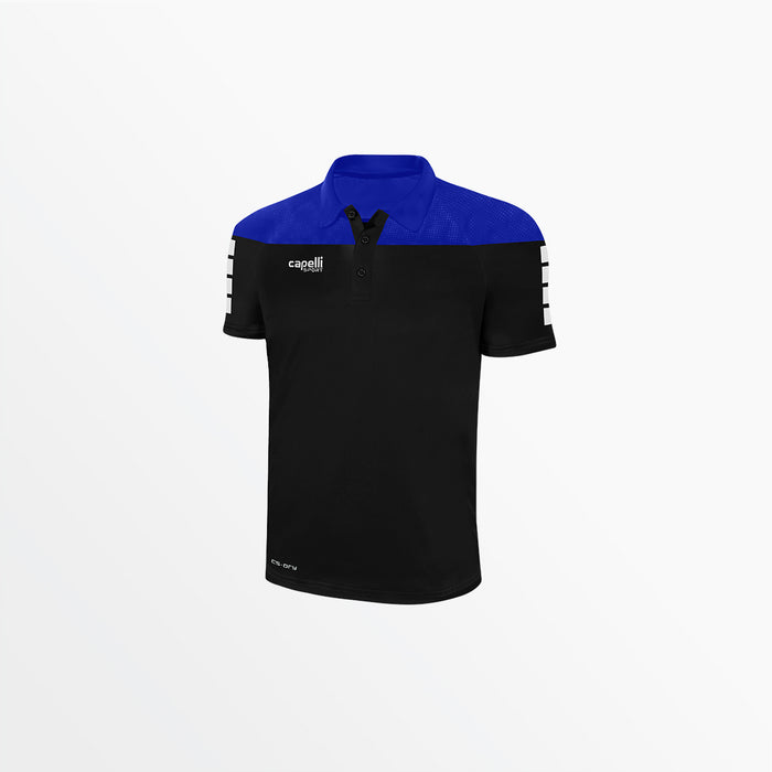 capelli MEN'S TRIBECA POLY POLO Black Royal Blue