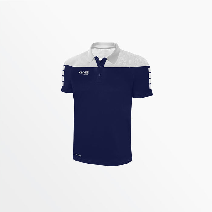 capelli MEN'S TRIBECA POLY POLO Navy White