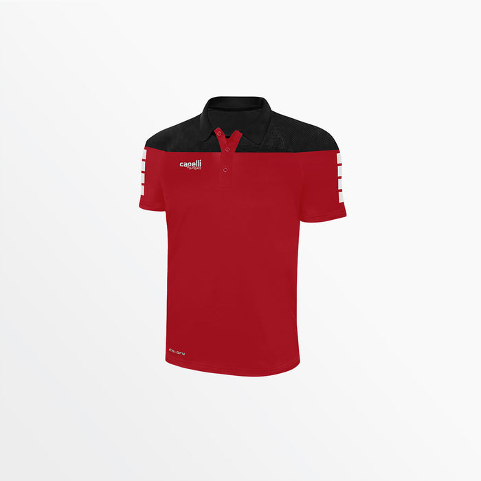 capelli MEN'S TRIBECA POLY POLO Red Black