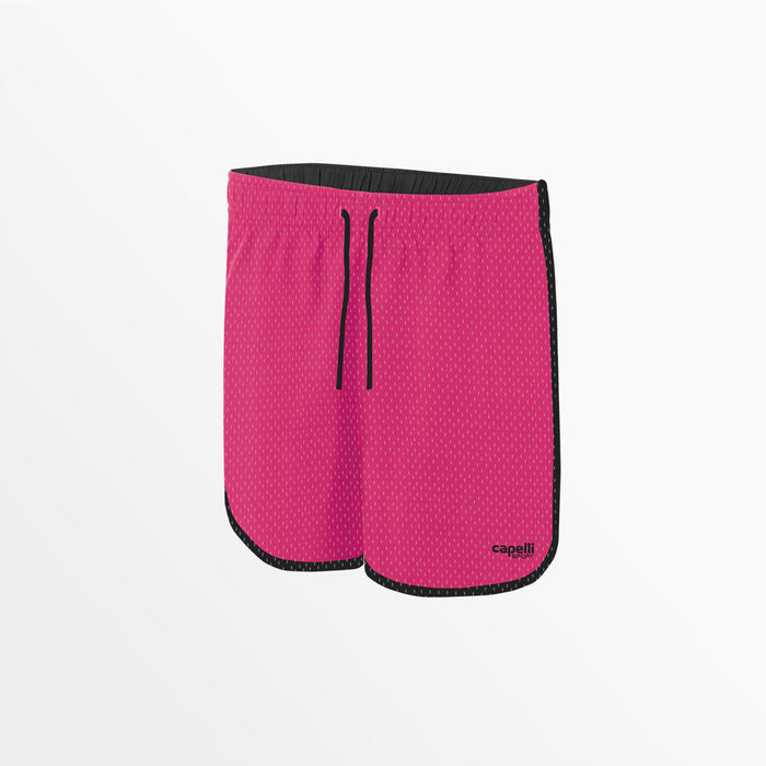 Capelli WOMEN'S 2-TONE MESH SHORTS Pink