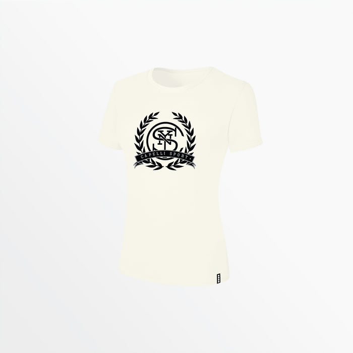capelli WOMEN'S ACADEMIA CIRCLE TEE Coconut