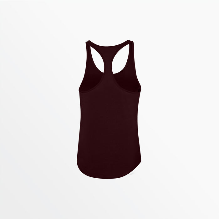 Capelli WOMEN'S BASICS RACER BACK TANK Maroon