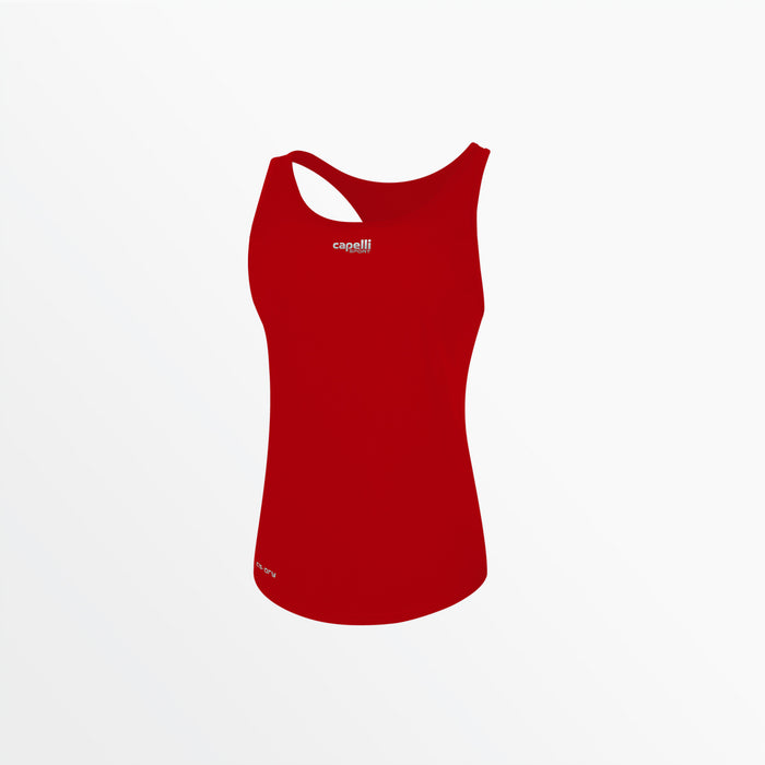 capelli WOMEN'S BASICS RACER BACK TANK Red