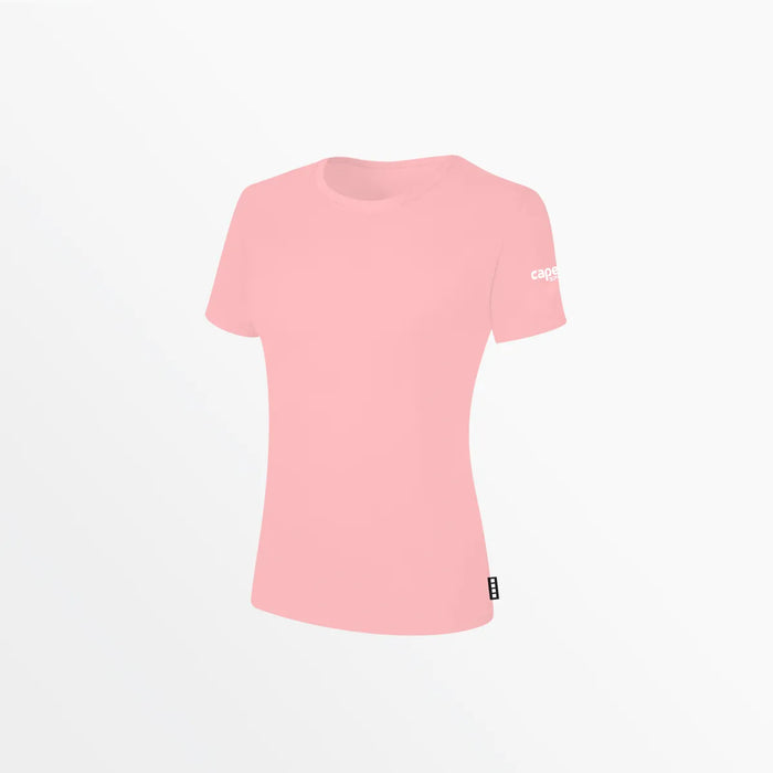 Capelli WOMEN'S BASICS TEE WITH SLEEVE LOGO Blush