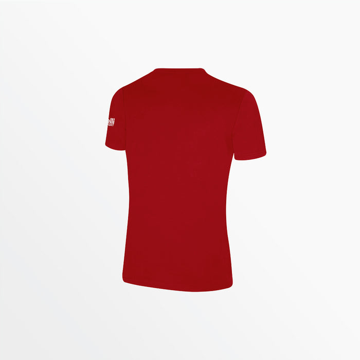 Capelli WOMEN'S BASICS TEE WITH SLEEVE LOGO Red