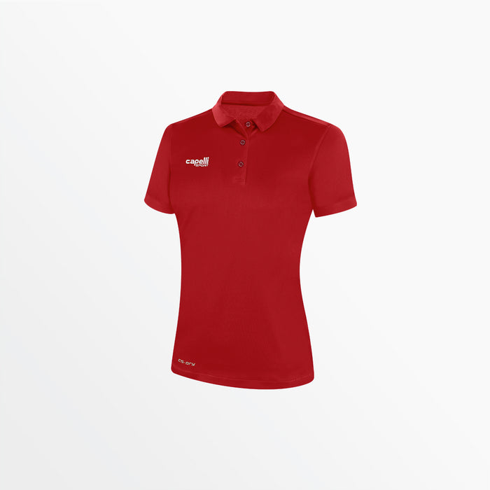 capelli WOMEN'S CLASSICS POLY POLO Red