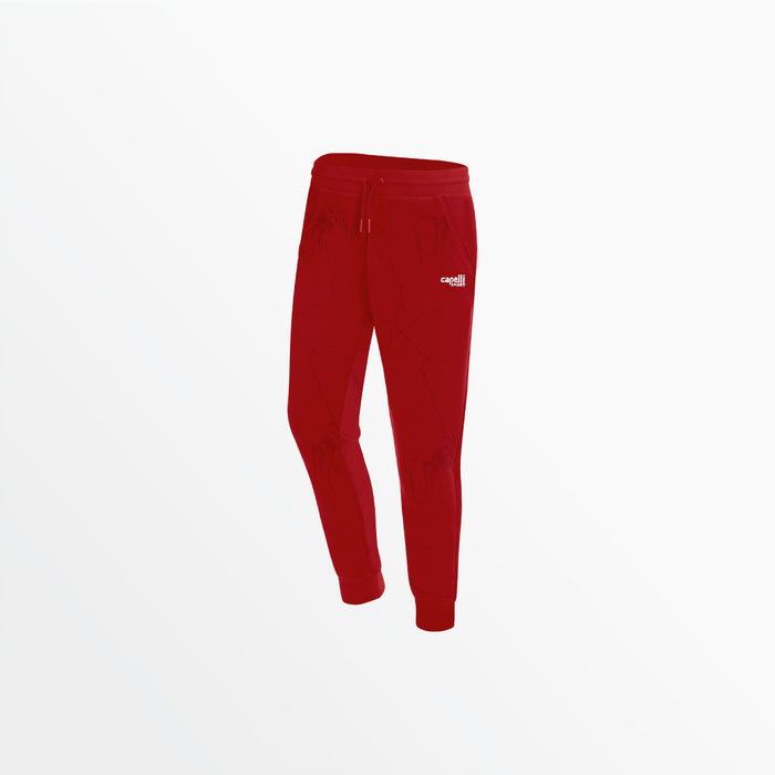 capelli WOMEN'S MARBLE FRENCH TERRY JOGGERS Red