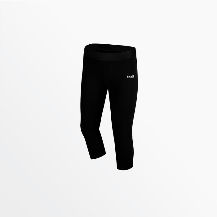 capelli WOMEN'S MID RISE 3/4 COTTON LEGGINGS