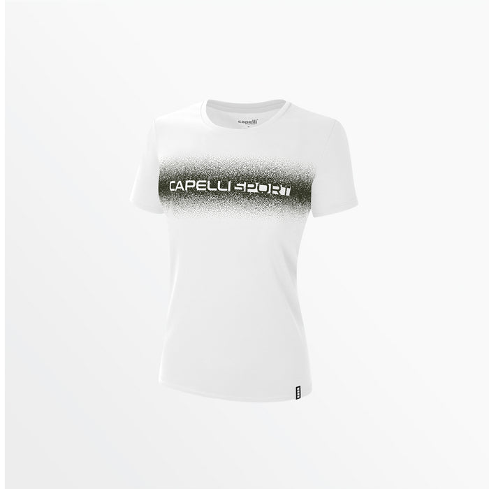capelli WOMEN'S SPLASH TEE White Dark Green