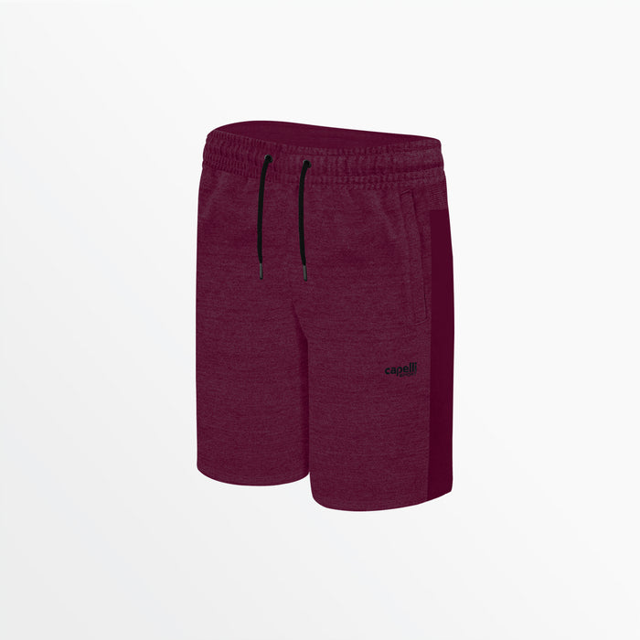 capelli YOUTH HEATHERED SHORTS Heather Maroon