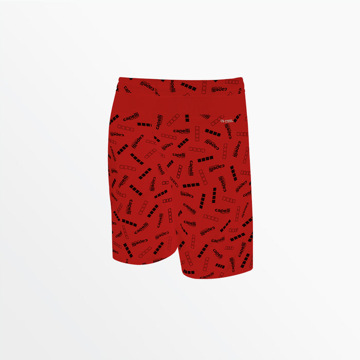 Capelli YOUTH SIGNATURE PRINT TRAINING SHORTS Red