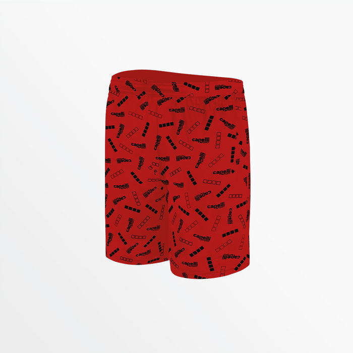 capelli YOUTH SIGNATURE PRINT TRAINING SHORTS Red