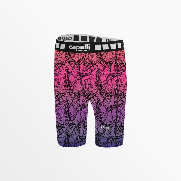 capelli GIRL'S DISTRESSED OMBRE BIKER SHORTS Neon Pink