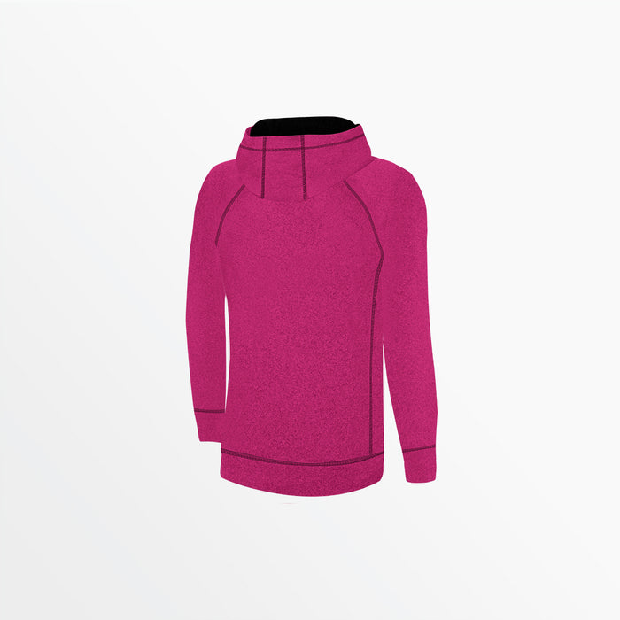 Capelli GIRL'S ESSENTIAL HEATHER ZIP UP HOODIE Heather Pink