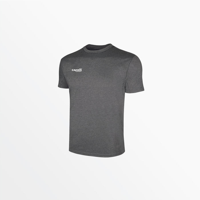 capelli MEN'S BASICS I SHORT SLEEVE TRAINING TOP Dark Heather Grey