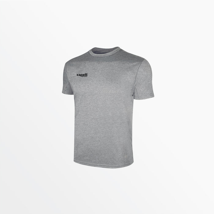 capelli MEN'S BASICS I SHORT SLEEVE TRAINING TOP Light Heather Grey