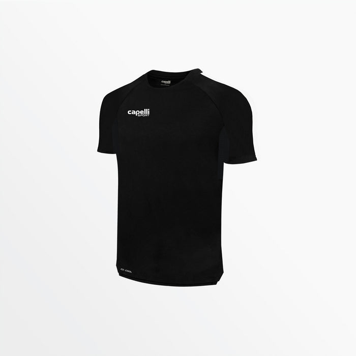 capelli MEN'S BASICS ⅠⅠ BLOCK SHORT SLEEVE TRAINING TOP Black