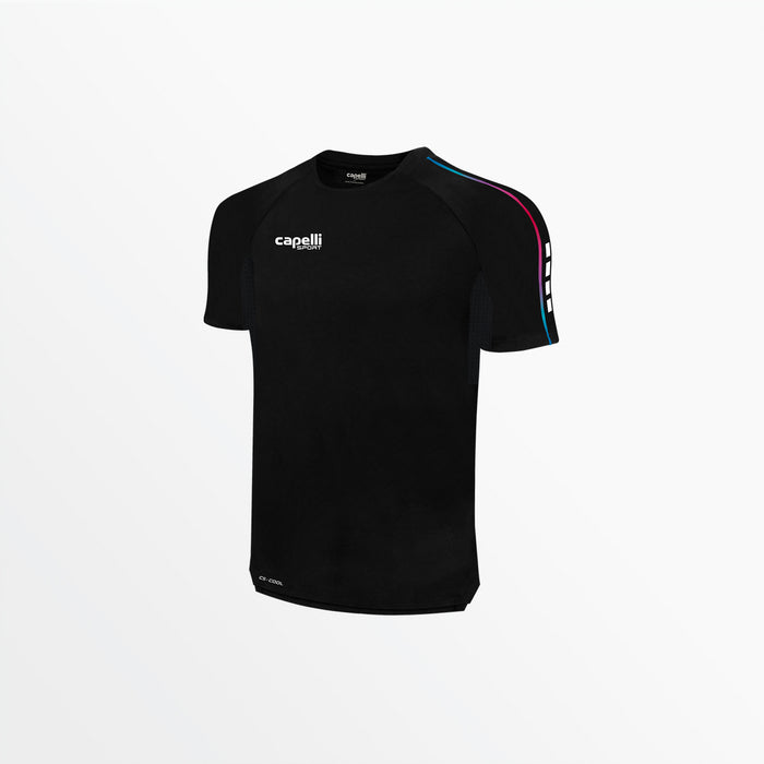 capelli MEN'S BASICS ⅠⅠ OMBRE SHORT SLEEVE TRAINING TOP Black Multi