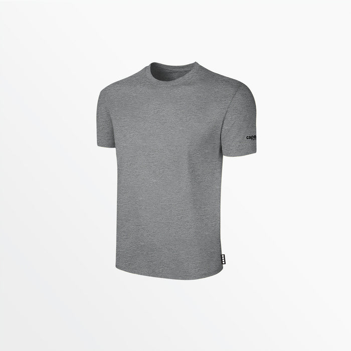 capelli MEN'S BASICS TEE WITH SLEEVE LOGO Light Heather Grey