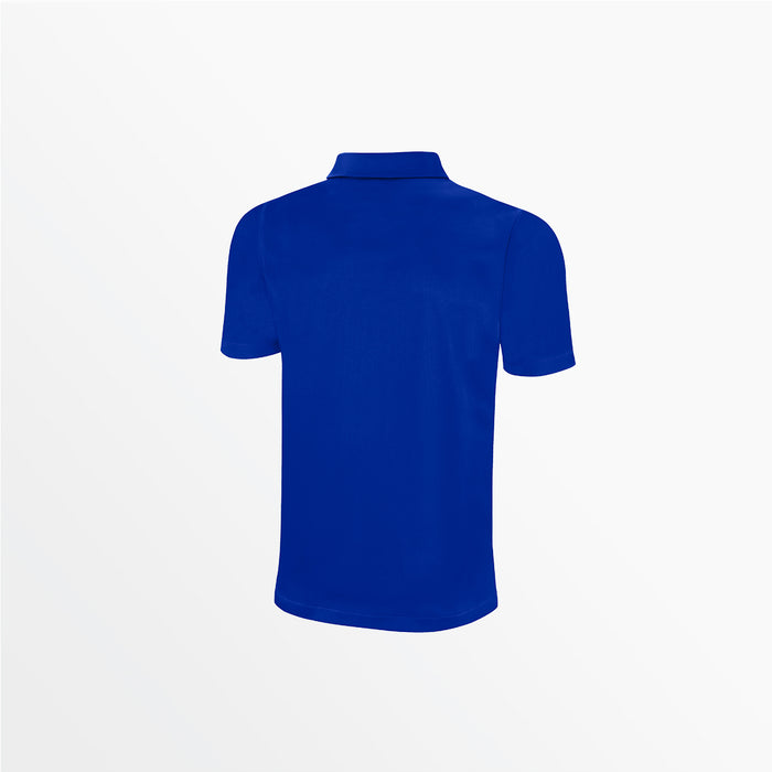 Capelli MEN'S CLASSIC SMALL STRIPE POLY POLO Royal Blue