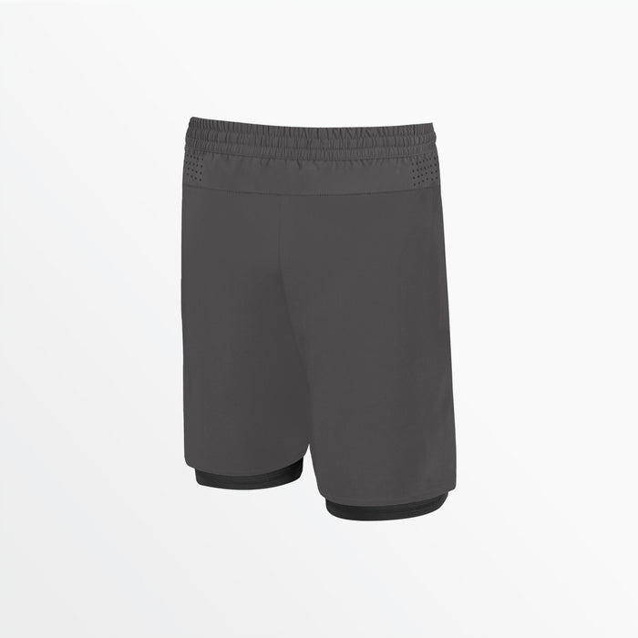 Capelli MEN'S EVERYDAY FLEX SHORTS WITH BRIEF Medium Grey