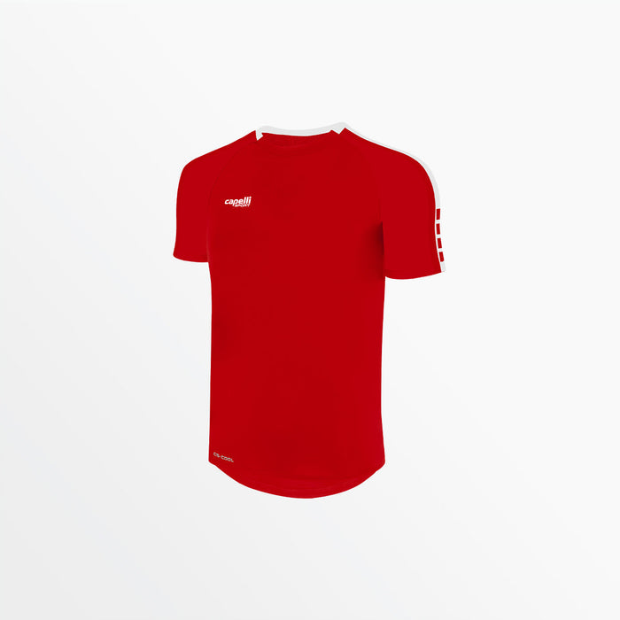 capelli MEN'S MADISON SHORT SLEEVE TRAINING TOP Red