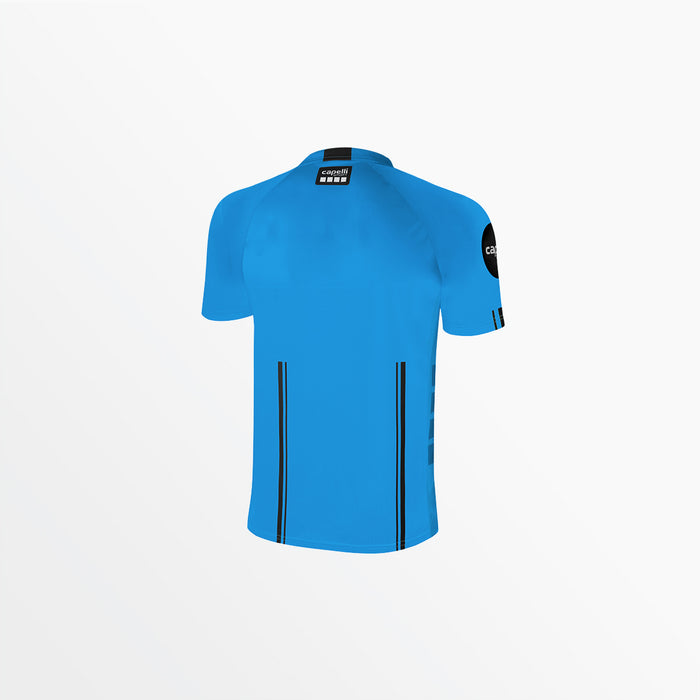 Capelli MEN'S OFFICIAL REFEREE 1/4 ZIP SHORT SLEEVE JERSEY Referee Blue