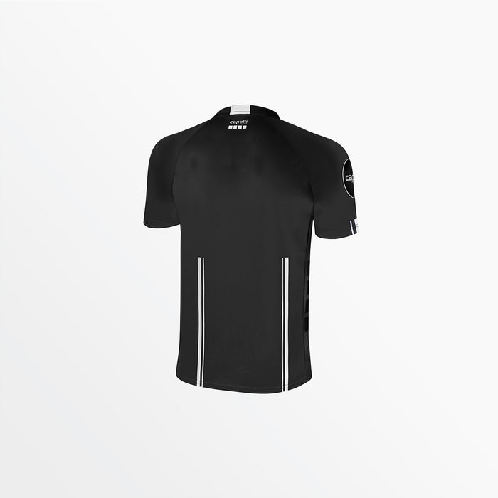Capelli MEN'S OFFICIAL REFEREE 1/4 ZIP SHORT SLEEVE JERSEY Black