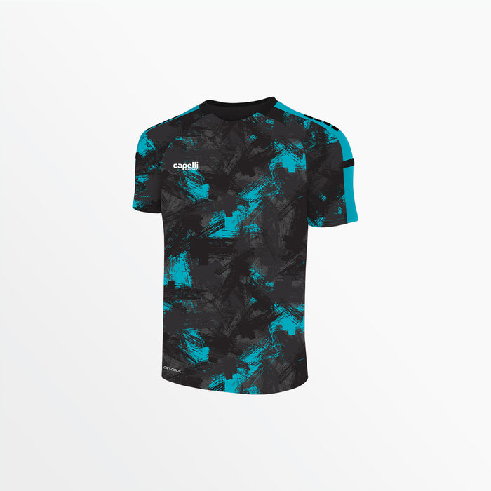 capelli MEN'S PITCH ⅠⅠ CAMO STROKES JERSEY Turquoise