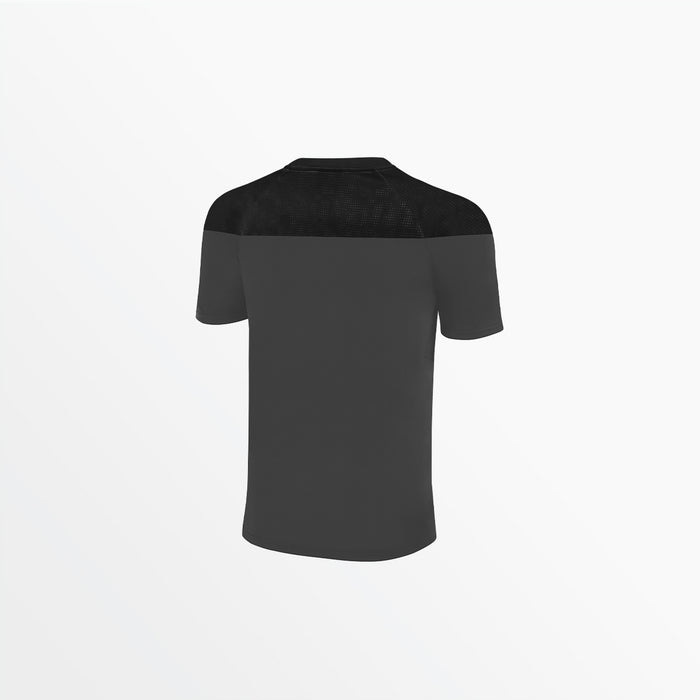 Capelli MEN'S TRIBECA SHORT SLEEVE TRAINING TOP Dark Grey Black