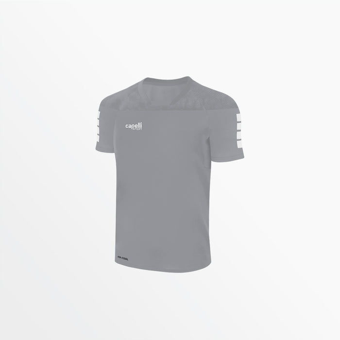 capelli MEN'S TRIBECA SHORT SLEEVE TRAINING TOP Light Grey