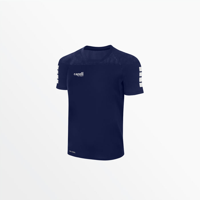 capelli MEN'S TRIBECA SHORT SLEEVE TRAINING TOP Navy