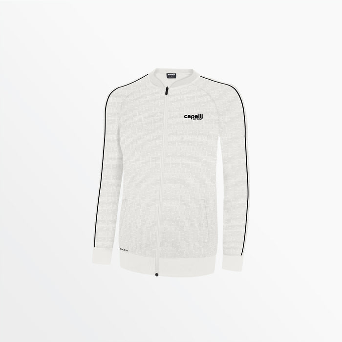 capelli WOMEN'S BASICS ⅠⅠ MONOGRAM TRACK JACKET Off white